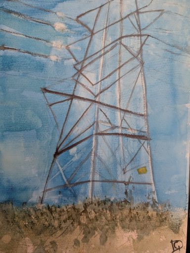 Another study of wires on the canal this time